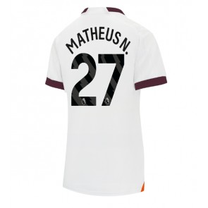 Manchester City Matheus Nunes #27 Replika Udebanetrøje Dame 2023-24 Kortærmet